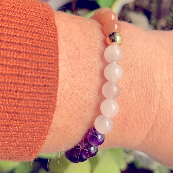 NWT 💕 Calm Mind Gemstone Bracelet | Genuine Gemstone Crystal Bracelet - Picture 6 of 10